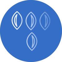 Seed Flat Bubble Icon vector