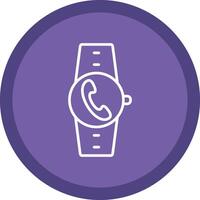 Incoming Call Line Multi Circle Icon vector