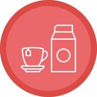 Milk Line Multi Circle Icon vector