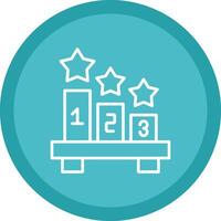 Number Line Multi Circle Icon vector