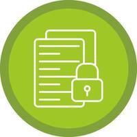 File Line Multi Circle Icon vector