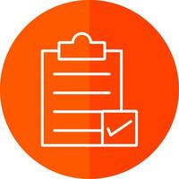 Directory Submission Line Yellow White Icon vector