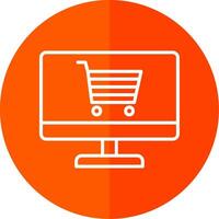 E-commerce Optimization Line Yellow White Icon vector