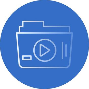 carpeta plano burbuja icono vector