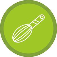 Whisk Line Multi Circle Icon vector