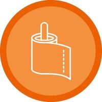 Paper Towel Line Multi Circle Icon vector