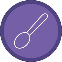 Spoon Line Multi Circle Icon vector