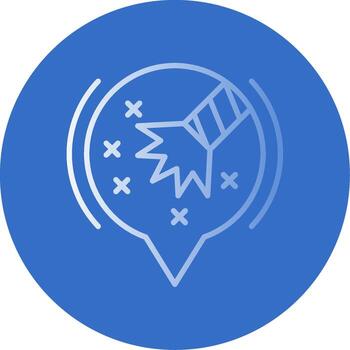 Magic Flat Bubble Icon vector