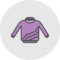 Sweater Line Filled Light Icon vector