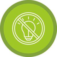 No Lights Line Multi Circle Icon vector