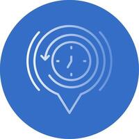 History Flat Bubble Icon vector