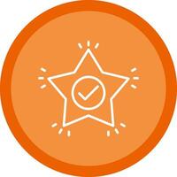 Star Line Multi Circle Icon vector