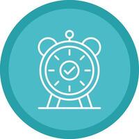 Alarm Line Multi Circle Icon vector