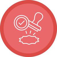 Stamp Line Multi Circle Icon vector