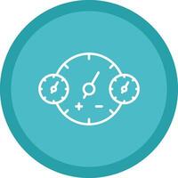 Clocks Line Multi Circle Icon vector