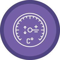 Gauge Line Multi Circle Icon vector