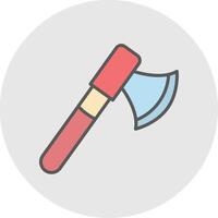 Axe Line Filled Light Icon vector