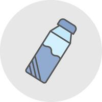 Bottle Line Filled Light Icon vector