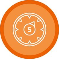 Gauge Line Multi Circle Icon vector