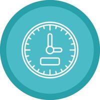 Clock Line Multi Circle Icon vector