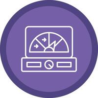 Gauge Line Multi Circle Icon vector