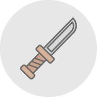 Knief Line Filled Light Icon vector