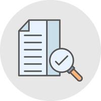 Compliance Line Filled Light Icon vector