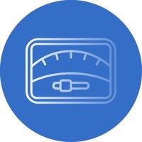 Dial Flat Bubble Icon vector