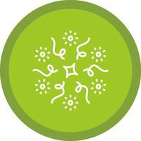 Firework Line Multi Circle Icon vector