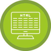 Web Development Line Multi Circle Icon vector