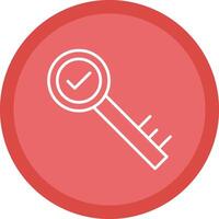 Key Line Multi Circle Icon vector