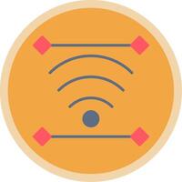 Wireless Flat Multi Circle Icon vector