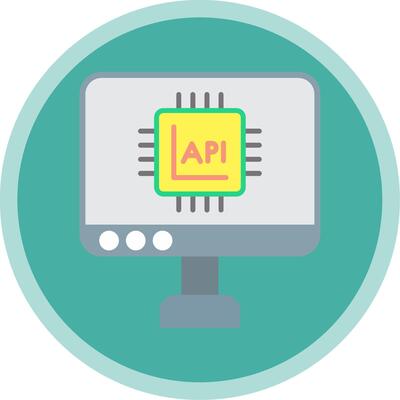 Api Interface Flat Multi Circle Icon