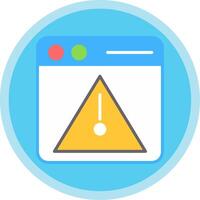 Error Flat Multi Circle Icon vector