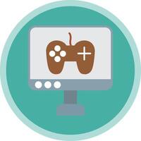 Game Development Flat Multi Circle Icon vector