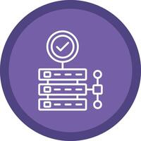 Server Line Multi Circle Icon vector