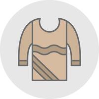 Sweater Line Filled Light Icon vector