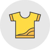 Shirt Line Filled Light Icon vector