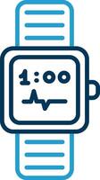 Watch Line Blue Two Color Icon vector