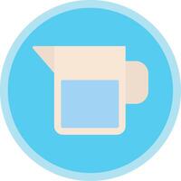 Water Jar Flat Multi Circle Icon vector