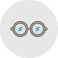Sunglasses Line Filled Light Icon vector