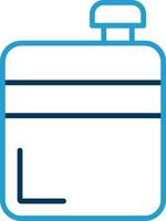 Flask Line Blue Two Color Icon vector