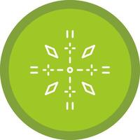 Firework Line Multi Circle Icon vector