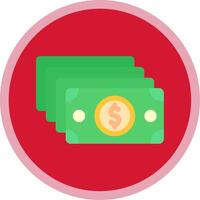 Money Flat Multi Circle Icon vector