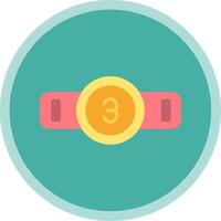 Belt Flat Multi Circle Icon vector