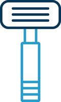Razor Line Blue Two Color Icon vector