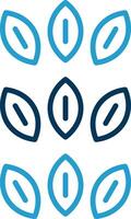 Sesame Line Blue Two Color Icon vector