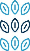 Sesame Line Blue Two Color Icon vector