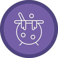 Cauldron Line Multi Circle Icon vector