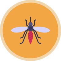 mosquito plano multi circulo icono vector